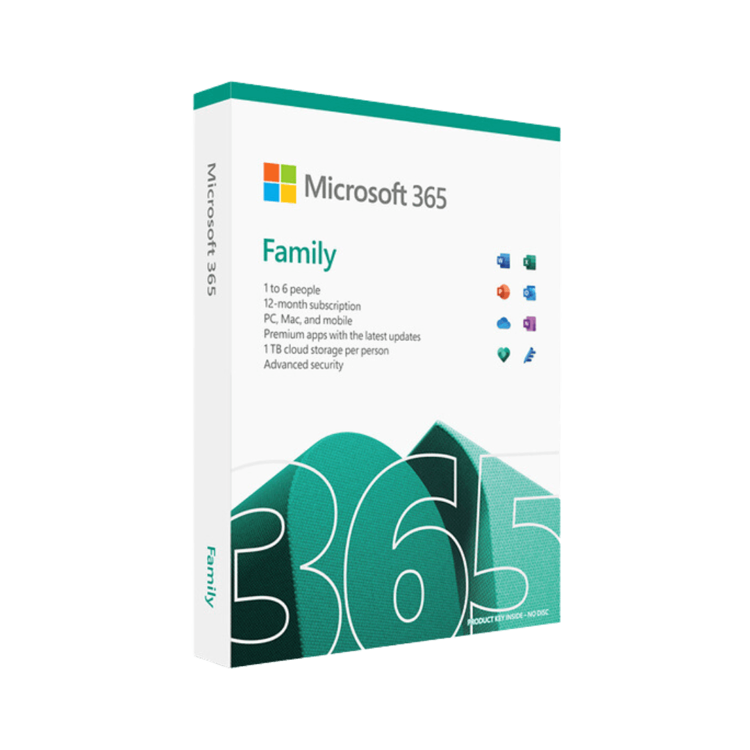 Microsoft 365 Family | 6 Users 1 Year | For PC, Mac, and Mobile | Digital Download - Astech Cloud Systems